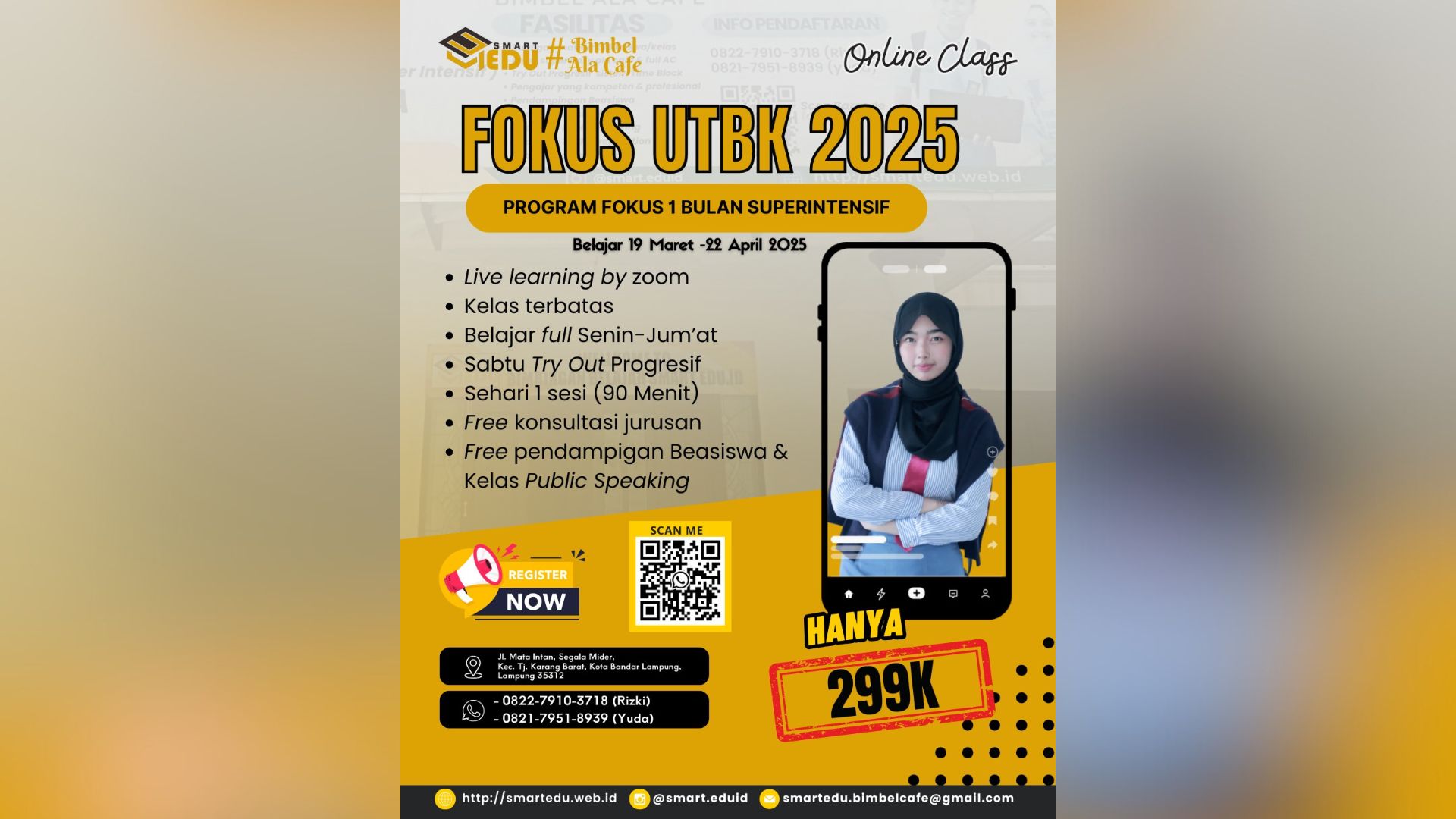 Smart Edu, Bimbel dengan Konsep Kafe Tawarkan Program Intensif UTBK