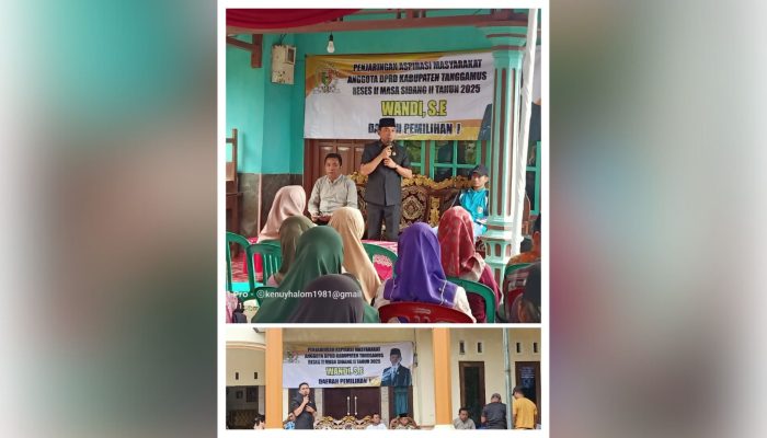Wandi Gelar Reses II, Tampung Aspirasi Warga Dapil I Tanggamus