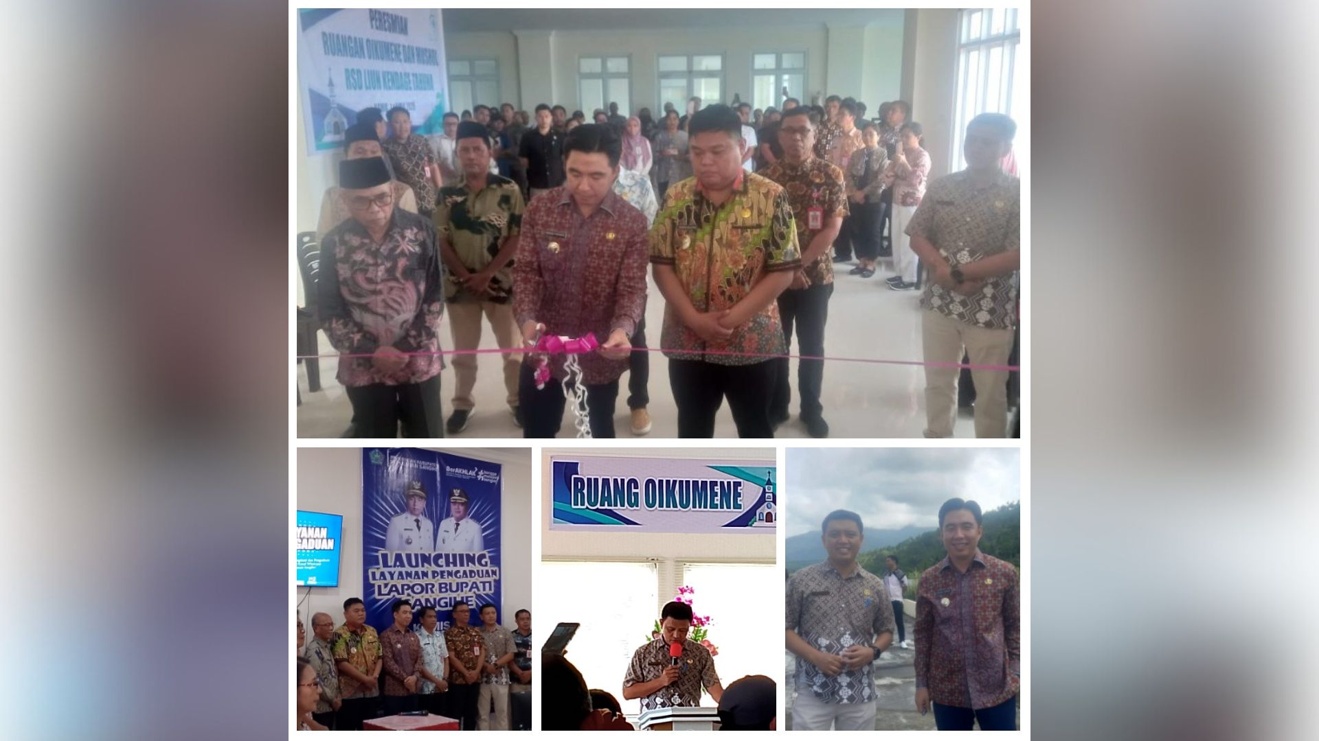 Bupati Sangihe Resmikan Fasilitas Ibadah RSD dan Luncurkan Lapor Bupati