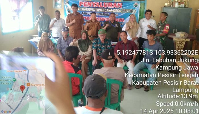 Pekon Kampung Jawa Salurkan BLT-DD Tahap I Tahun 2025 untuk 45 KPM