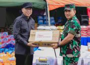 Pemprov Lampung dan Brigif 4 Marinir Salurkan Bantuan untuk Korban Gempa Myanmar