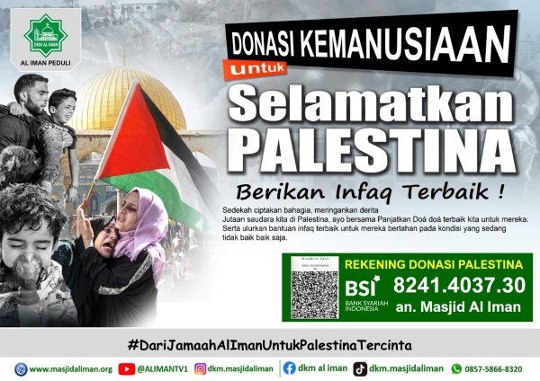 DKM Al Iman Bandar Lampung Kembali Gelar Donasi Kemanusiaan untuk Palestina