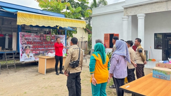 Pemprov Sumsel Ulurkan Bantuan dan Dapur Umum untuk Korban Banjir Tungkal Jaya