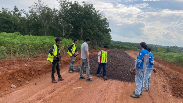Pemkab Tubaba Mulai Bangun Akses Jalan Penghubung Tol dan Jalan Provinsi