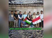Kades Way Sari Jadi Teladan, Ajak Warga Lintas Agama Solidaritas untuk Palestina
