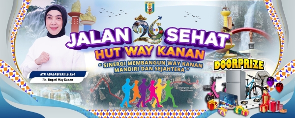 HUT ke-26, Pemkab Way Kanan Gelar Jalan Sehat, Istighosah, dan Pengajian Akbar Berhadiah Umroh