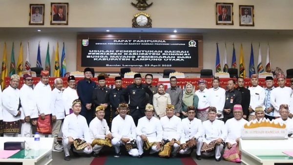 DPRD Lampung Setujui Usulan Pemekaran Kabupaten Sungkai Bunga Mayang