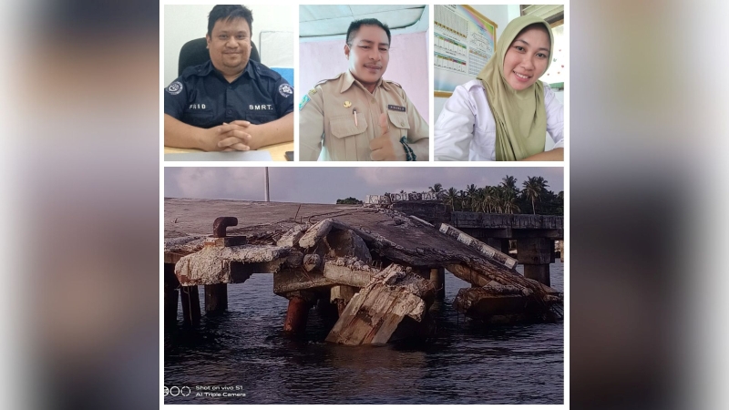 Dermaga Lipang Sangihe Hancur Diterjang Ombak, Ekonomi Warga Terancam