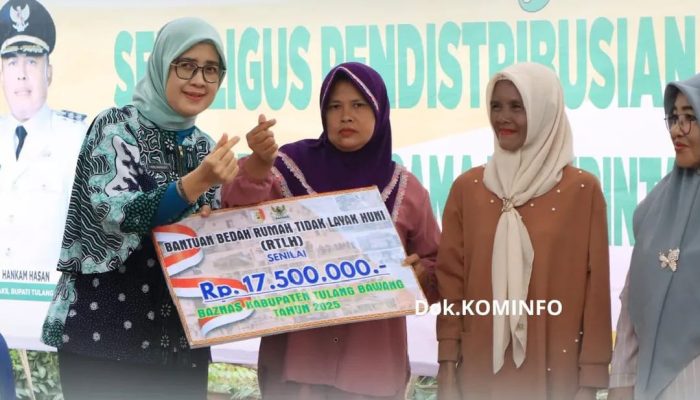 TP PKK dan Pemkab Tulang Bawang Luncurkan Program Bedah Rumah dan Bantuan Sosial Bersama Baznas