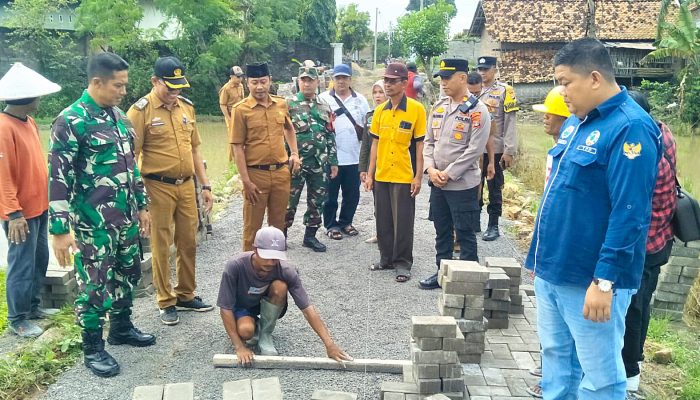 Pemdes Jatimulyo Bangun Jalan Paving Blok Sepanjang 400 Meter Gunakan Dana Desa 2025 Tahap I