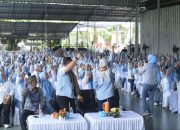Ratusan Emak-Emak Deklarasikan Dukungan untuk Nanda-Anton di PSU Pesawaran