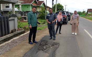 Jalan Sukadana-Bumi Nabung Hancur Lagi, Komisi III DPRD Lamtim Turun Tangan