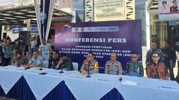Patuh Pajak, Pemprov Lampung dan BRI Resmi Luncurkan Program Pemutihan Kendaraan