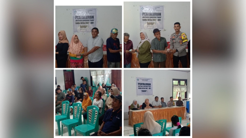 Pemerintah Kampung Bowongkulu Salurkan BLT Dana Desa Tahap 1