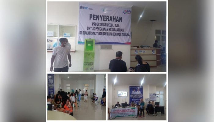 BRI Tahuna Bantu RS Liun Kendage dengan Mesin Antrean Modern