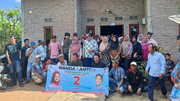Relawan Bernada Kedondong Siap Menangkan Nanda-Anton di PSU Pesawaran