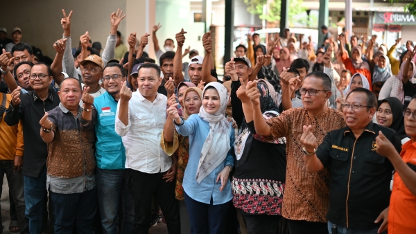 Ratusan Relawan Padang Cermin dan Teluk Pandan Deklarasikan Dukungan untuk Nanda-Anton
