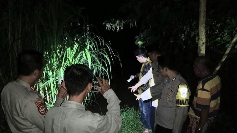 Polsek Semaka dan Uspika Imbau Warga Setop Aktivitas di Way Semaka Pasca Serangan Buaya