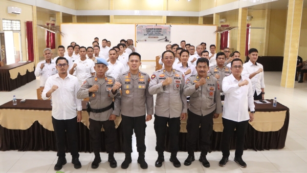 Polres Banyuasin Bekali Personel dengan UU KUHP Baru Jelang Pemberlakuan 2026