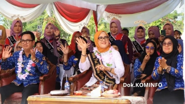 Bunda PAUD Tulang Bawang Ajak Anak Cintai Budaya Lewat Gebyar PAUD