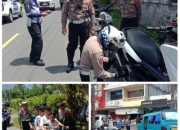 Satlantas Polres Sangihe Gencar Razia Knalpot Brong di Tahuna