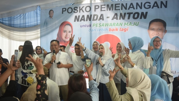 Nanda-Anton Unggul di PSU Pesawaran, Ajak Jaga Kondusifitas