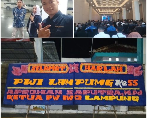 IWO Lampung Hadiri HUT ke-55 PWI, Bahas Peran Pers dalam Ketahanan Pangan