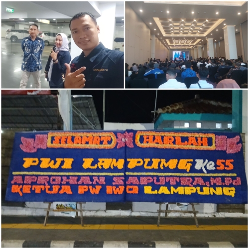 IWO Lampung Hadiri HUT ke-55 PWI, Bahas Peran Pers dalam Ketahanan Pangan