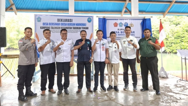 Kampung Talengen Dicanangkan Jadi Desa Bersih Narkoba ke-11 di Sangihe