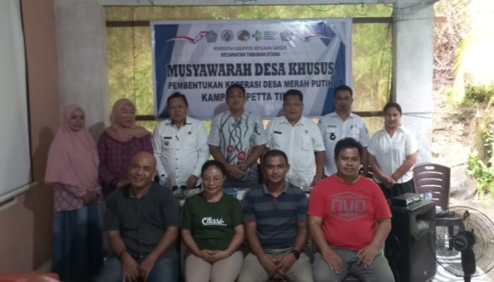 Kampung Petta Timur Bentuk Koperasi Merah Putih, Dorong Ekonomi Lokal