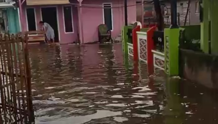 Banjir Rob Terjang Pesisir Kota Agung Tanggamus, Puluhan Rumah Terendam
