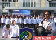 Kalapas Salemba Pimpin Apel Deklarasi Zero Halinar