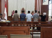Suasana sidang lanjutan sengketa internal PERBAKIN di Pengadilan Negeri Tanjungkarang, Rabu (25/6/2025)