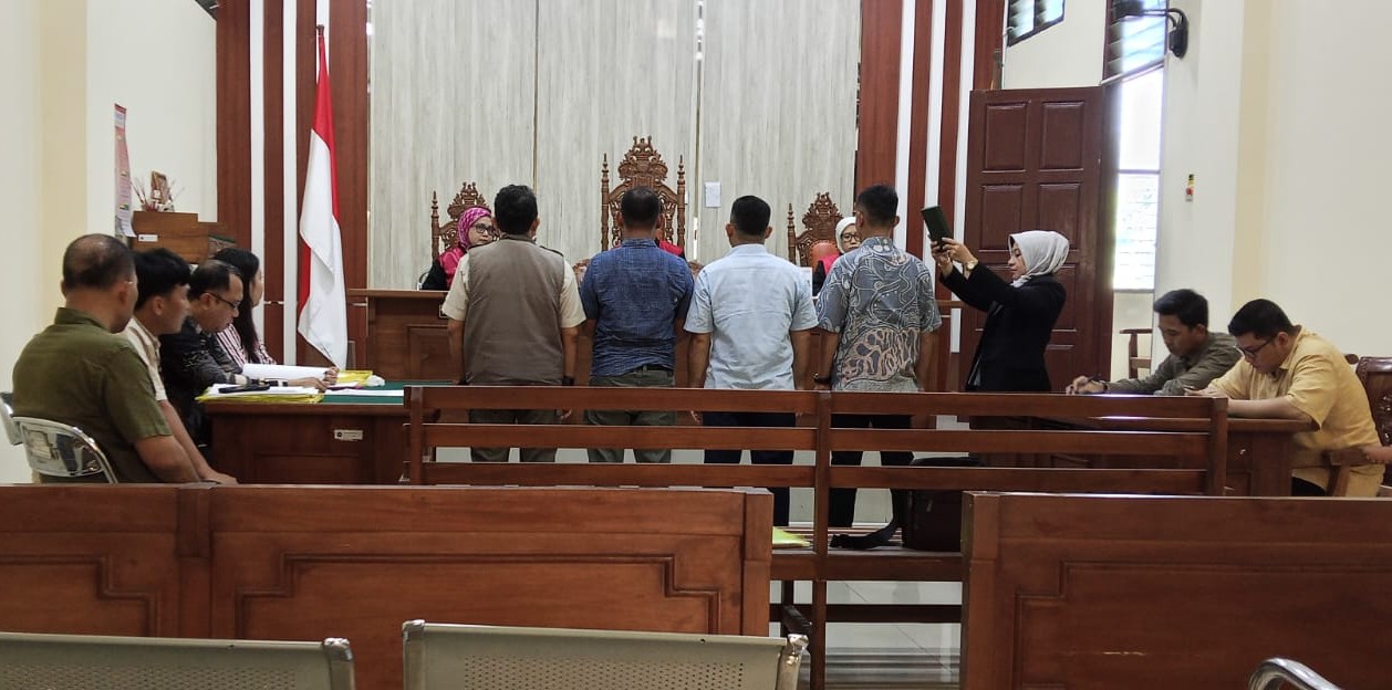 Suasana sidang lanjutan sengketa internal PERBAKIN di Pengadilan Negeri Tanjungkarang, Rabu (25/6/2025)
