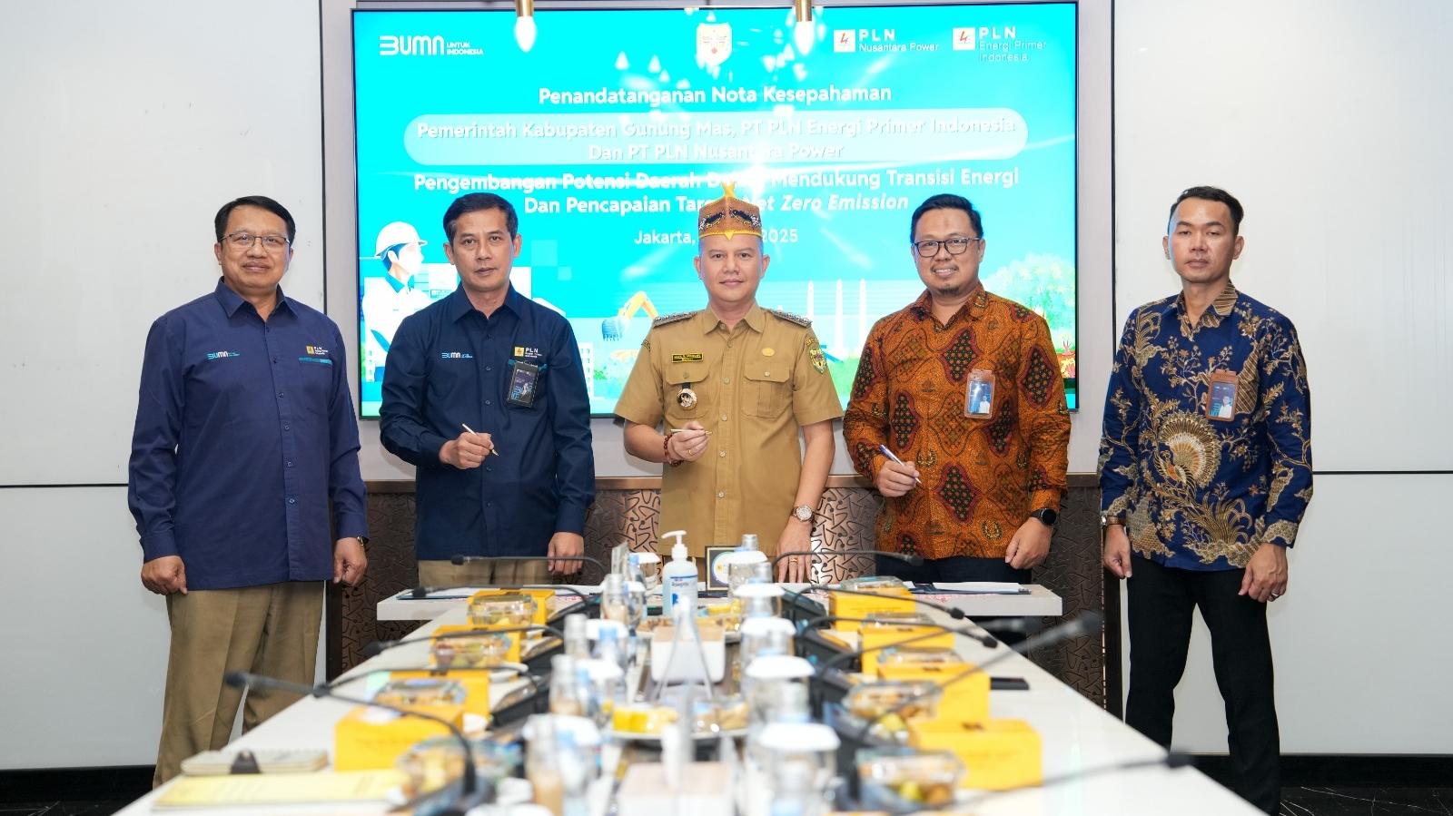 PLN Nusantara Power Gandeng Pemkab Gunung Mas dan PLN EPI Dorong Ekonomi Hijau Daerah