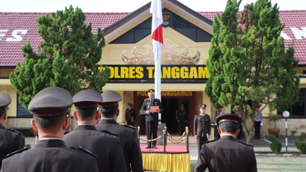Hari Lahir Pancasila, Kapolres Tanggamus Ajak Anggota Jaga Nilai Kebangsaan