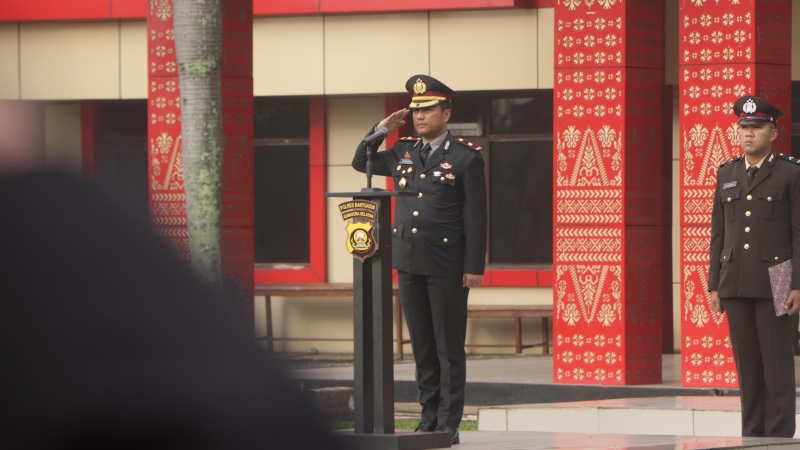 Polres Banyuasin Kibarkan Merah Putih, Teguhkan Pancasila di HUT ke-80