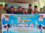 Rivandi Malibu Salurkan Daging Kurban ke Sejumlah Masjid di Sangihe