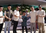 HIPMI Lampung Sembelih Hewan Kurban untuk Masyarakat Kurang Mampu
