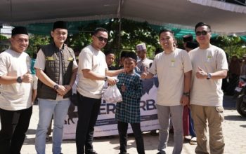 HIPMI Lampung Sembelih Hewan Kurban untuk Masyarakat Kurang Mampu