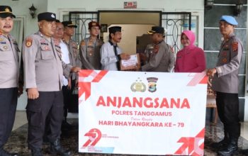 Polres Tanggamus Gelar Anjangsana ke Purnawirawan dan Warakawuri Sambut Hari Bhayangkara ke-79