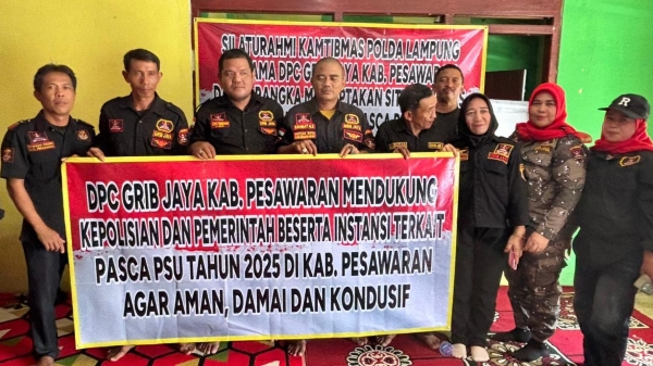 GRIB Pesawaran Ajak Masyarakat Jaga Kamtibmas Usai PSU 2025