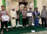 Kapolsek Manganitu Selatan Gelar Bakti Sosial dan Sampaikan Himbauan Kamtibmas
