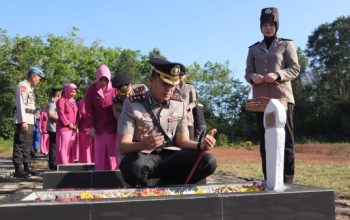 Polres Banyuasin Ziarah Makam Pahlawan, Hormati Jasa Pahlawan Jelang Hari Bhayangkara ke-79
