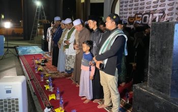 Ribuan Jamaah Padati Gebyar Sholawat dan Sharing Time di Masjid Agung Taqwa Metro