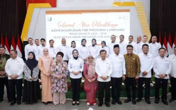 Purnama Wulan Sari Nahkodai PMI Lampung, Dilantik Langsung Jusuf Kalla