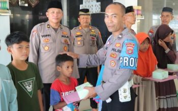 Khidmat dan Penuh Makna, Polres Tanggamus Gelar Doa Bersama 1 Muharam dan Santuni Anak Yatim
