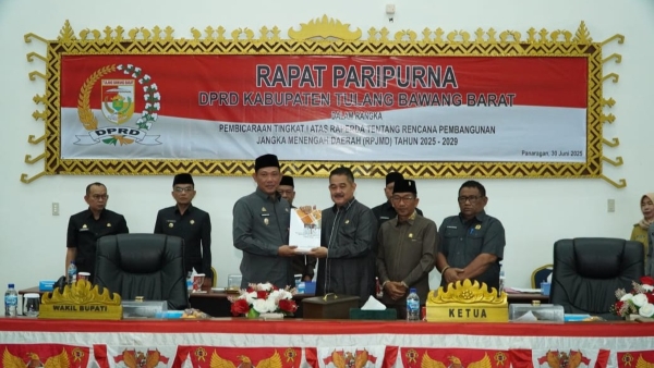 Tubaba Ajukan RPJMD 2025-2029 ke DPRD: Visi Sejahtera, Merata, Kreatif, Inovatif, dan Maju