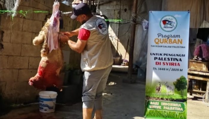 Yayasan Salam Palestina Salurkan Hewan Kurban untuk Pengungsi di Suriah dan Yordania