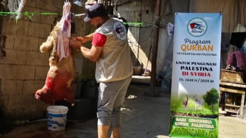 Yayasan Salam Palestina Salurkan Hewan Kurban untuk Pengungsi di Suriah dan Yordania